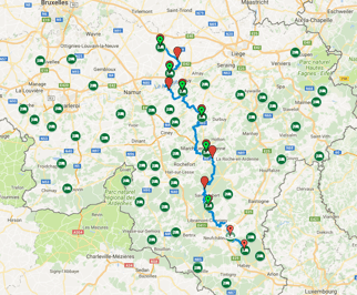 Itinéraires Equi-Trans-Ardenne en 7 étapes