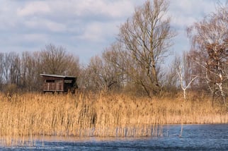 Beobachtungshütten säumen den Weg