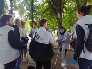 Présent sur la photos des étudiants de l'IEQT de Nancy ainsi que des bénévoles du SAMU de l'environnement Famille et amies été également présent.