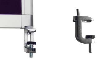 Befestigung fur Tisch-Trennwande