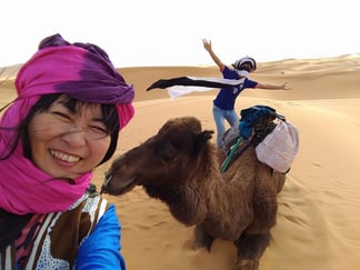 サハラ砂漠のラクダさんも待ってますよ♡