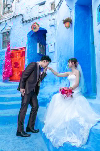 体験してみたい♡　おすすめモロッコ・シャウエンでフォトウェディング撮影/モロッコ実加