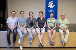 Foto: Nicole Friedrich, Abgebildete Personen von links nach rechts: Bernd Michl, Katharina Hubmann, Dr. Cathérine Conradty, Oda Wieding, Volker Mittenzwei, Dieter Kaus
