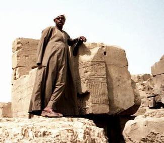 Mustafa zeigte uns den Tempel-Bezirk