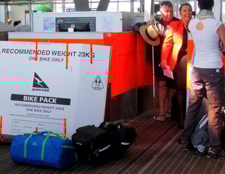 zum erstenmal mußte mein Bike in eine Box