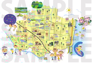 街の紹介冊子用マップ