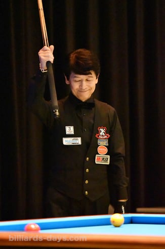Tatsuo Arai won 2019 All Japan 3-Cushion in Tokyo. 6th Times !