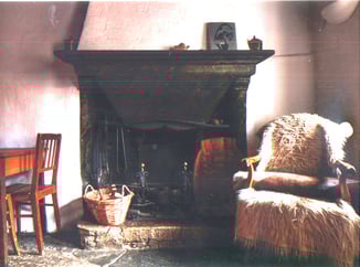 Kamin in der Ferienwohnung CASA LEONE - Malcantone