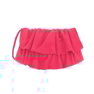 Tara red suede crossbody bag