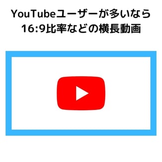YouTubeユーザーに向けた動画は16:9比率