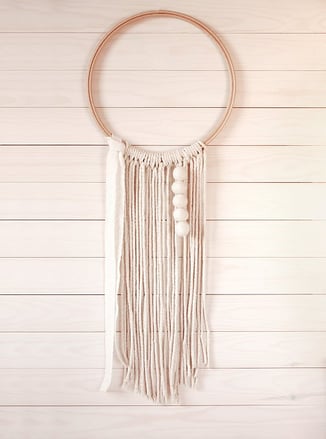 macrame makrame garnundmehr weihnachten christmas decoration wall hanging felt balls