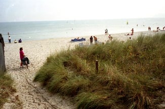 die Fahrt zum Strand war für uns sehr beschwerlich