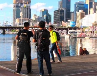 photographiert wird in allen Lagen für facebool etc.