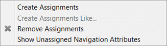 Show Unassigned Navigation Attributes