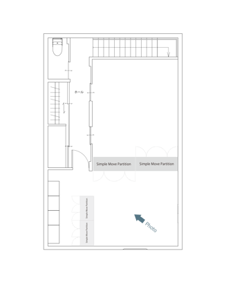 HACOオリジナルアイテム　simple move partition　case2　間取り図５