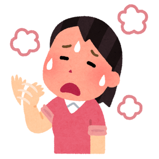 暑くて熱中症になりそう！