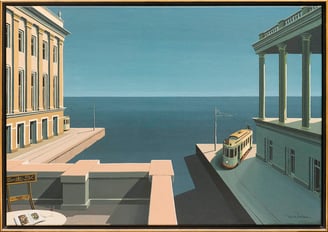 Joop Polder tram painting