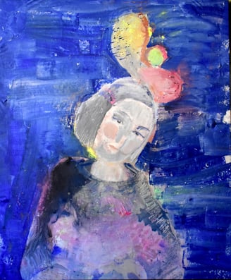 "Damen in Blau" von André Wilhelm