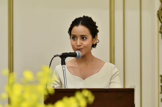 司会の田仲メリアンさん