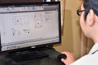 ▲CAD設計の様子