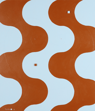 Rorschach 4   455mm*530mm   F10   2020 acrylic on canvas, wood