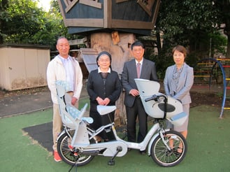 サイクルポイント中根社長、施設長吉林様、AJCR会長林