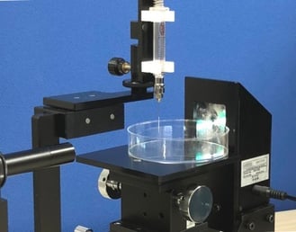 シャーレ底面接触角測定全体図