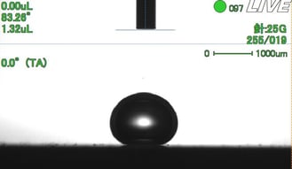 液-液接触角事例画像