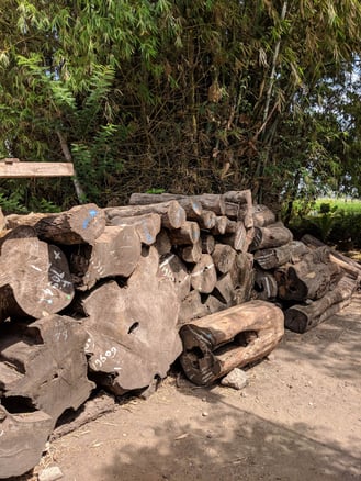 チーク アンティーク ヘリンボーン アンドウッド andwood 丸太