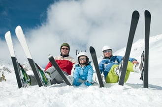 Family ski day from your luxury chalet