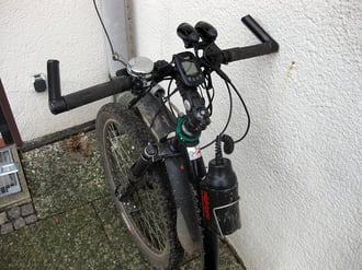 Dogscooter Lenker mit GPS-Tacho und Lampen Dogscooting Zughundesport