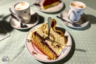 Flockentorte im Cafè Winklstüberl