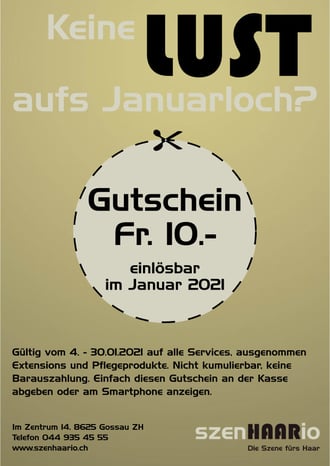 Gutschein ausdrucken und mitbringen.