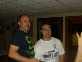Les coaches Cédric Gauthier et Murat Kat