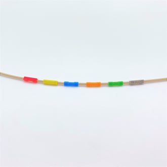 HPLC配管用PEEKチューブ　分析機器配管用PEEKチューブ　内径識別用タグ