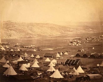 Cavalry camp at Balaklava