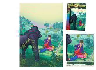 Episode 21 "Good Morning Gorillas" - format 17,6 x 26,4 cm - 450€