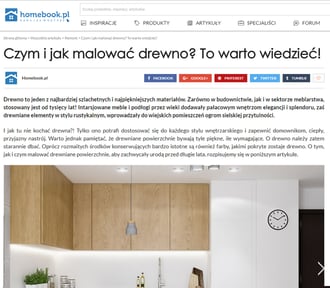 Czym i jak malować drewno, projekt wnętrza