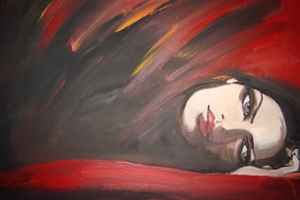 Allein,allein 60*80 cm