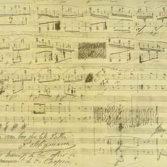 Manuscrito de Chopin