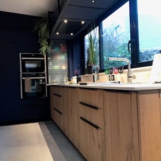 plan de travail cuisine en quartzite Mont Blanc