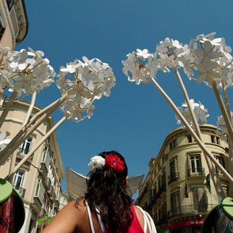 Portada de Feria calle Larios "Biznagas" Diseño de Fernando Wilson