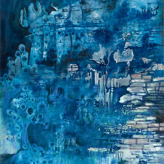 Maria Wirth - City of Books, 160 x 130cm, oil on canvas, 2023