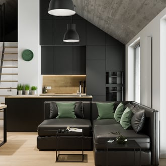 Projekt wnętrza nowoczesnej kuchni
