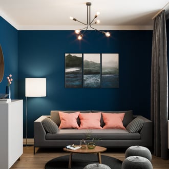 Projekt wnętrz pokoju gościnnego