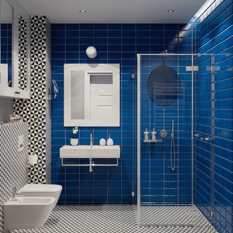 Projekt wnętrz łazienki w stylu vintage