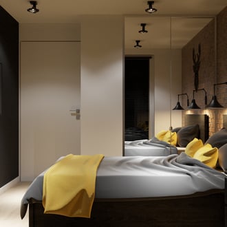 Projekt wnętrza sypialni