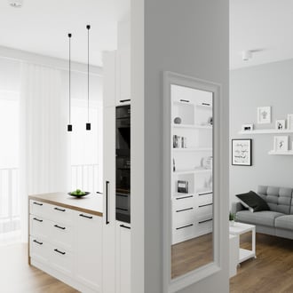 Projekt mieszkania, Kraków, styl skandynawski, nowoczesny