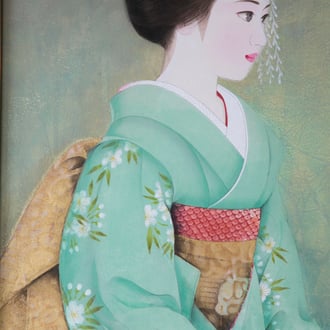 日本画16一人舞子