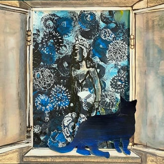 Nathalys Katze und Corona kommt vorbei